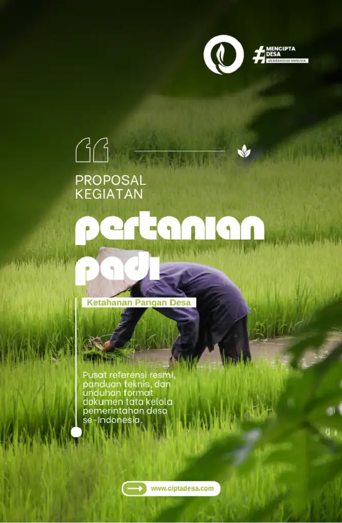 RAB Usaha Tematik Padi Ketahanan Pangan Desa Excel Otomatis